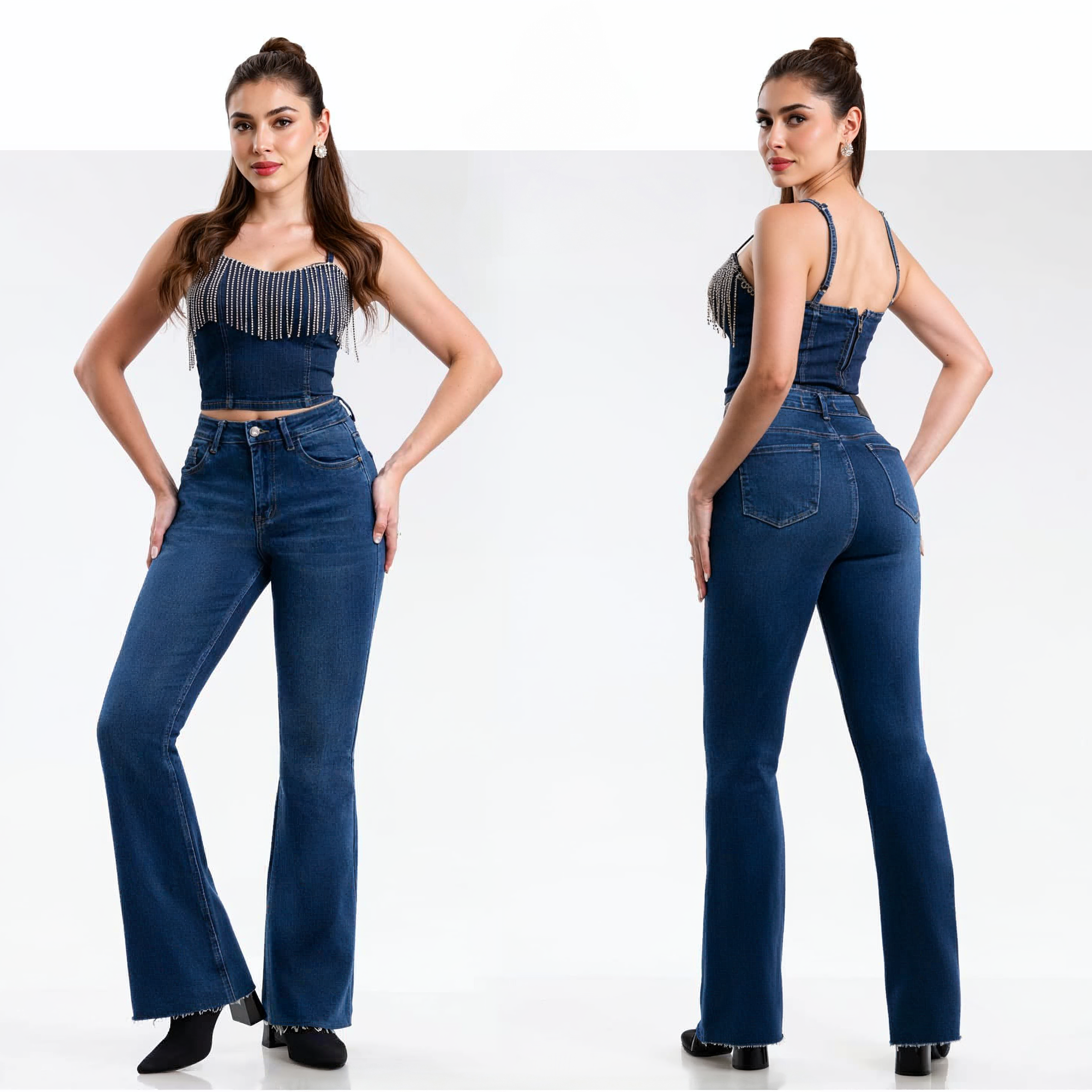 Jeans Campana Juliette Tiro Alto