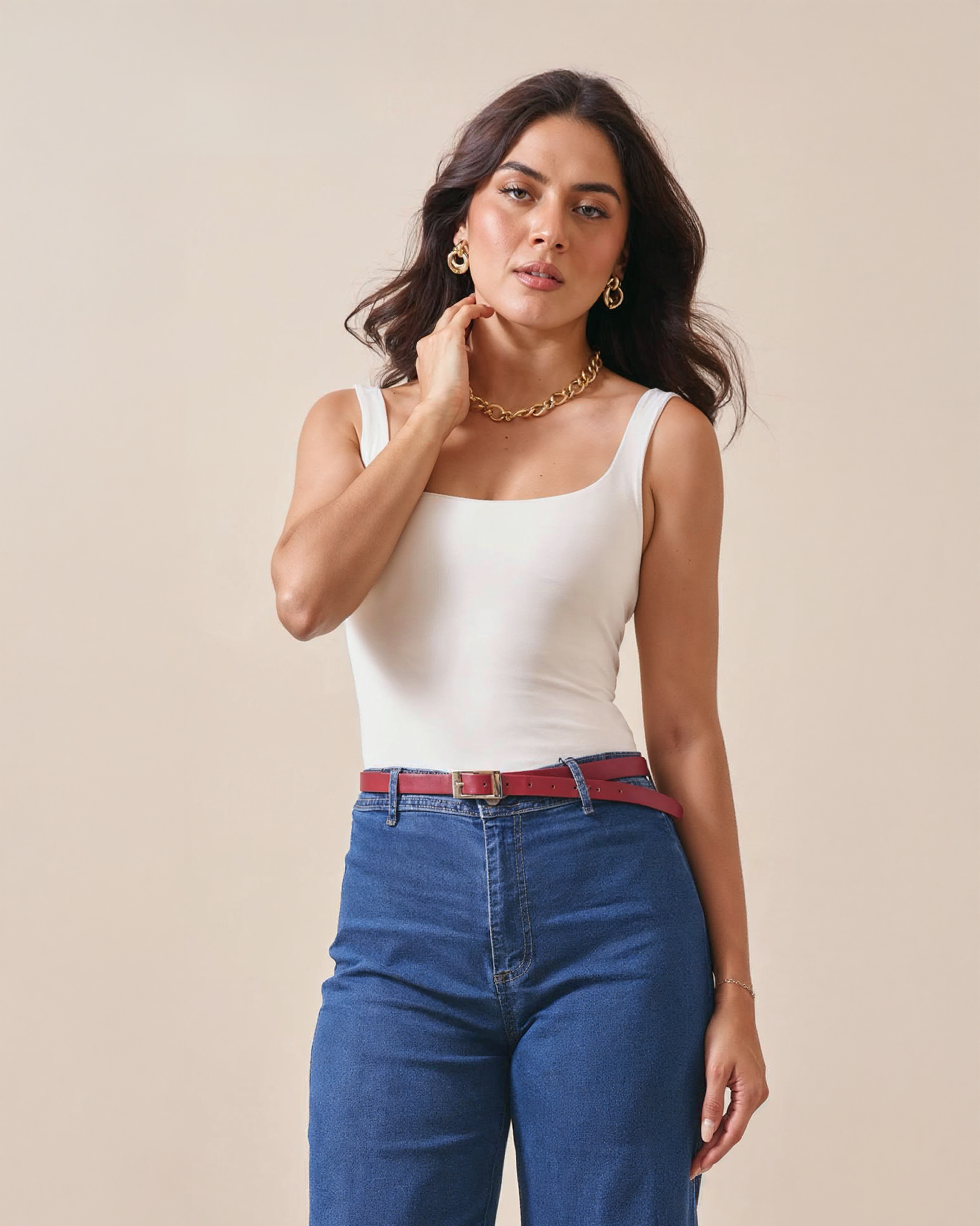 Body de Tirantes Escote Cuadrado