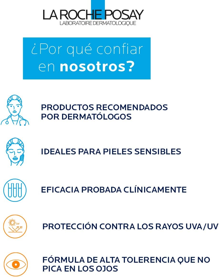 Protector Solar Facial La Roche Posay Anthelios UVMUNE Fluido Invisible para todo tipo de piel FPS50+ 50ml - Roxanz