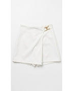 Falda Short Casual Drapeada