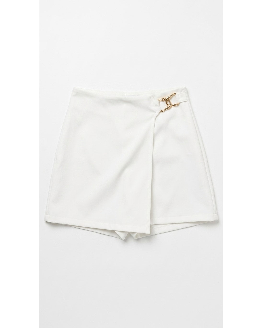 Falda Short Casual Drapeada