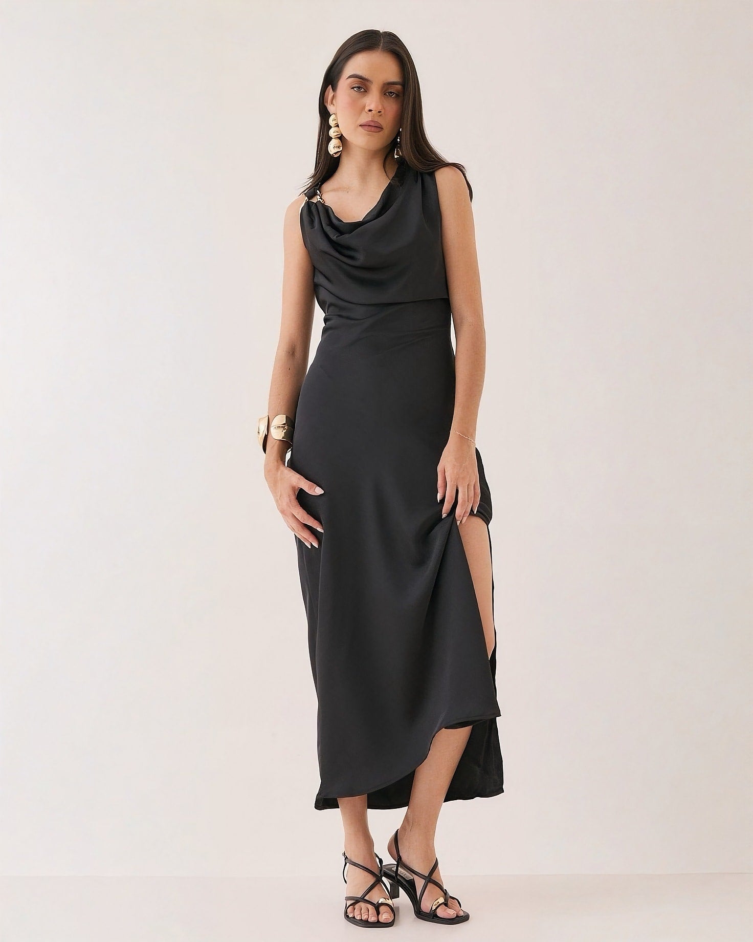 Vestido Largo Elegante Negro