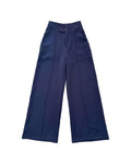 Pantalón Wide Leg Azul Marino Botones