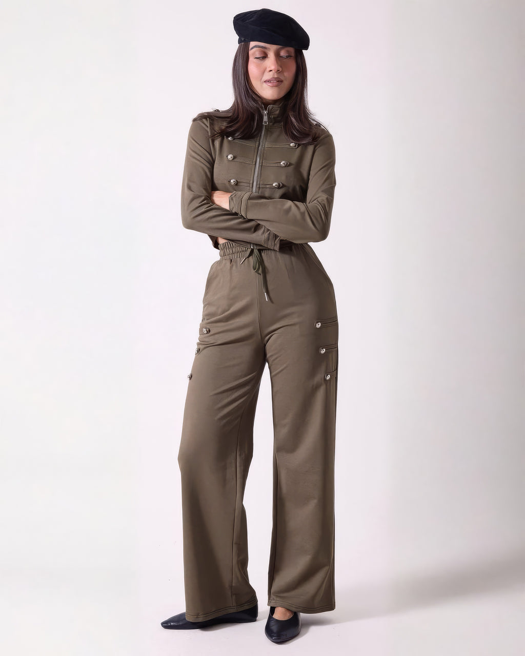 Conjunto Pants Napoleón Verde Militar