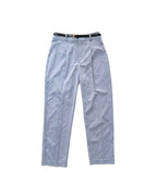 Pantalón Vestir Plisado Beige Negro Celeste