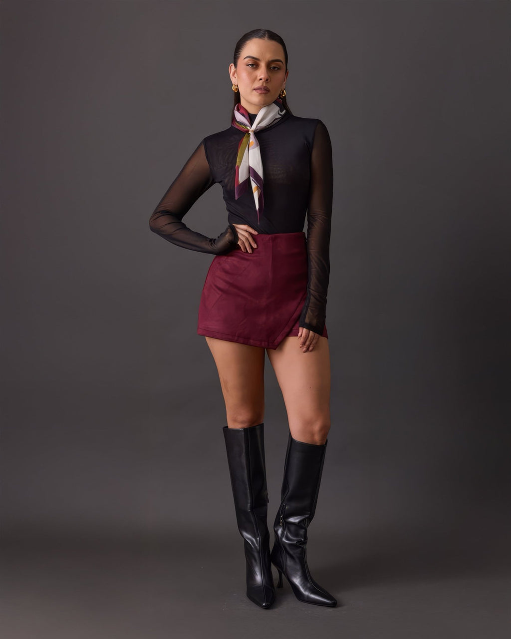 Short Falda De Gamuza para Mujer - ROXANZ