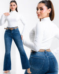 Jeans Campana Mezclilla Azul