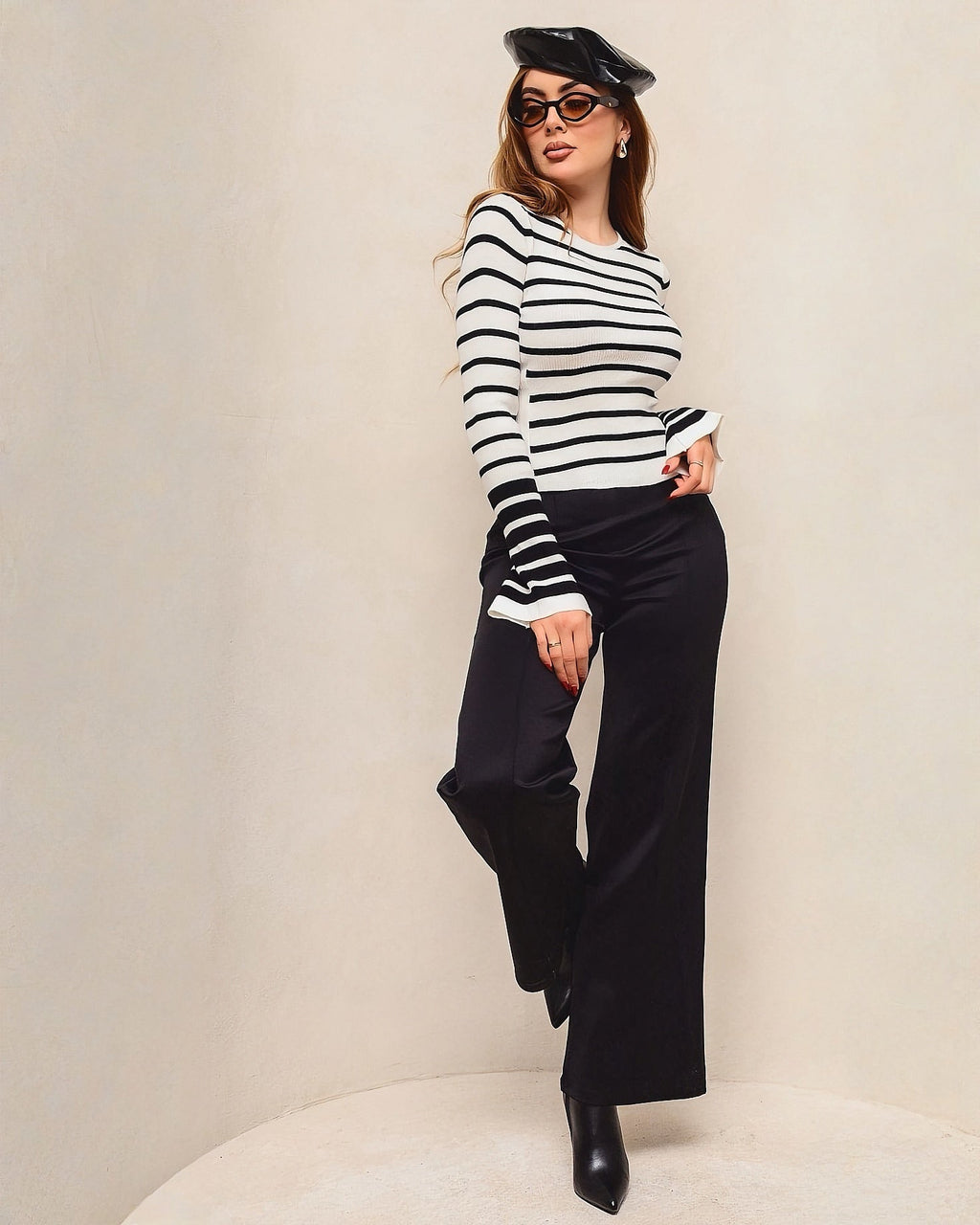 Suéter Tejido de Mujer a Rayas - ROXANZ