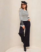 Suéter Tejido de Mujer a Rayas - ROXANZ