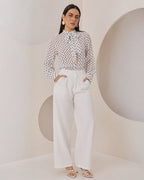 Blusa Manga Larga Lunares