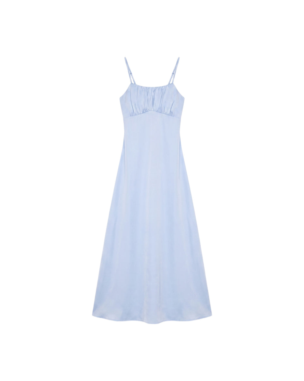 Vestido Satinado Largo Casual