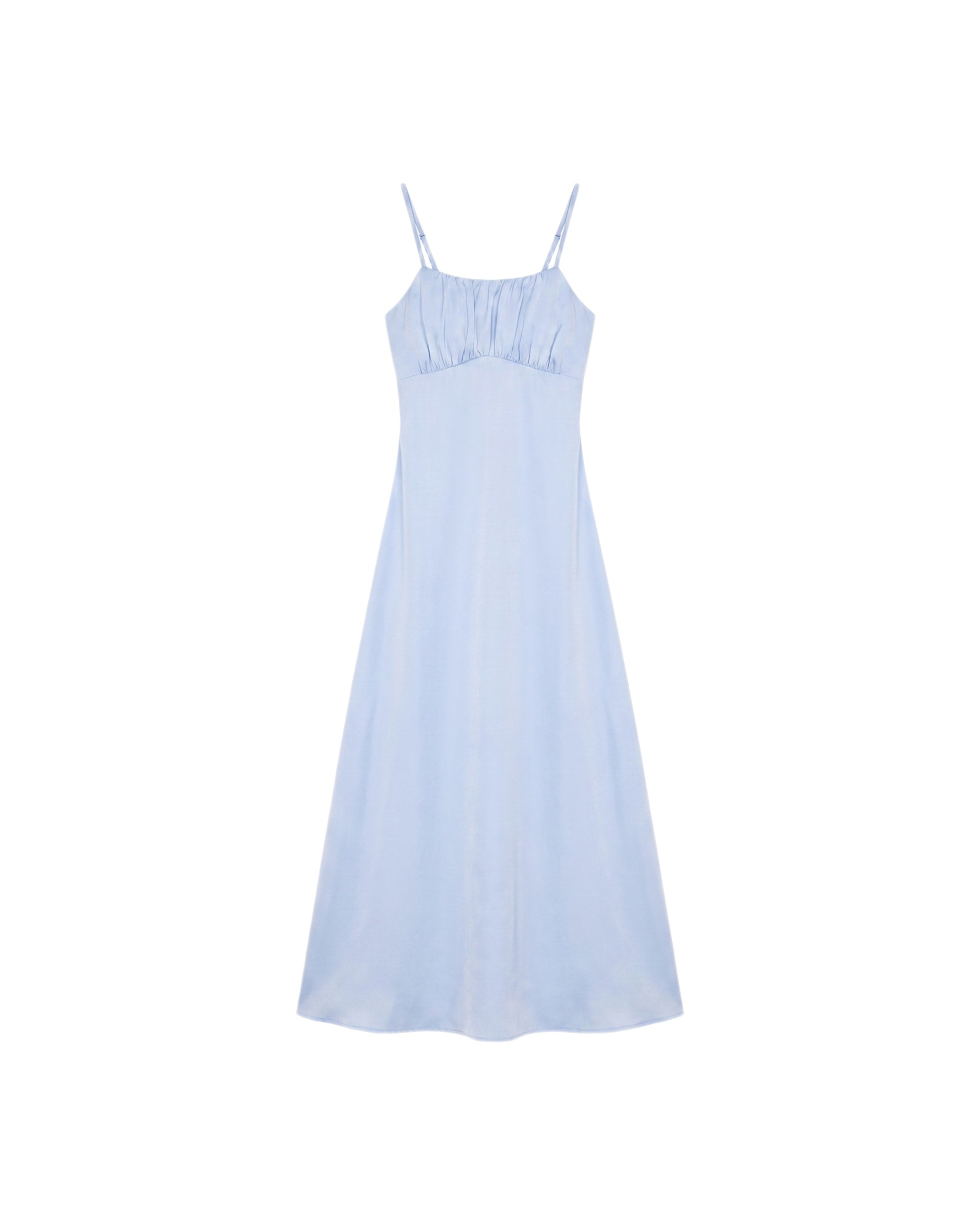 Vestido Satinado Largo Casual