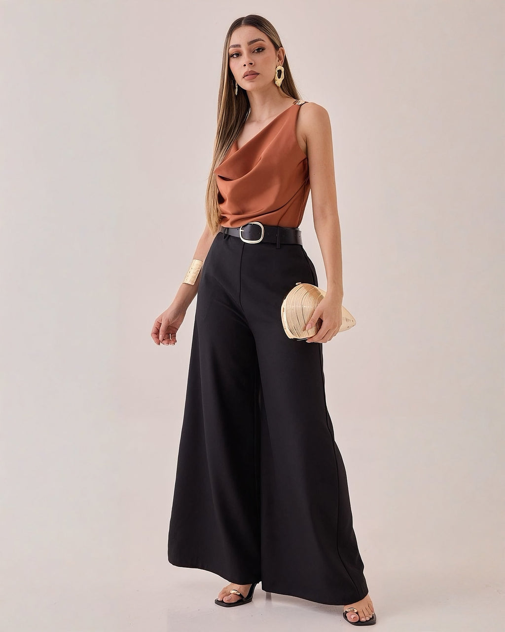 Pantalón Liso Wide Leg