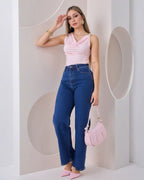 Blusa Manga Sisa Lunares