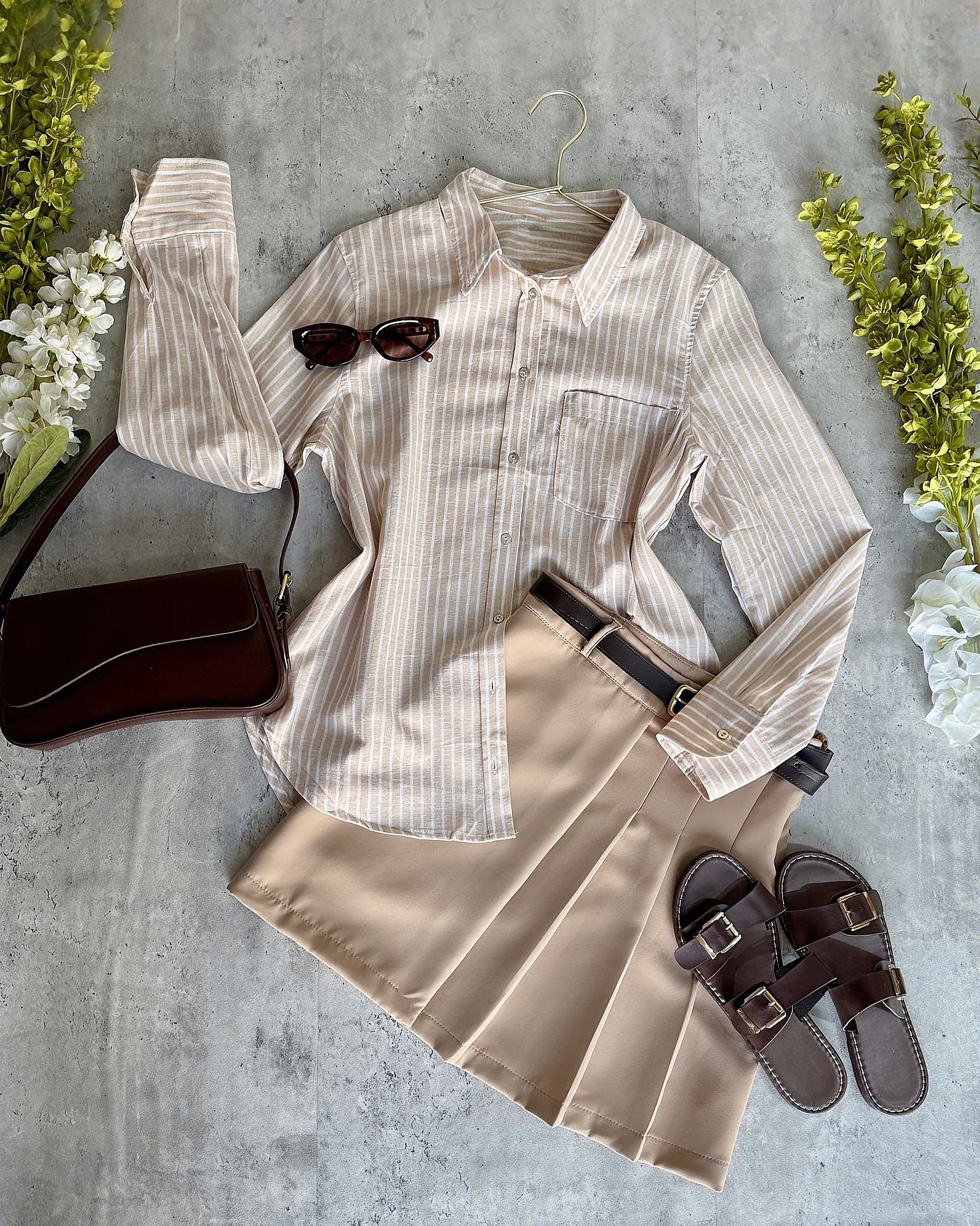 Camisa Rayas Oversize Lino