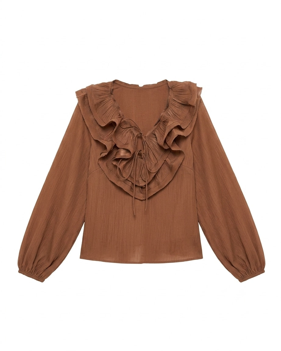 Blusa Manga Larga Casual