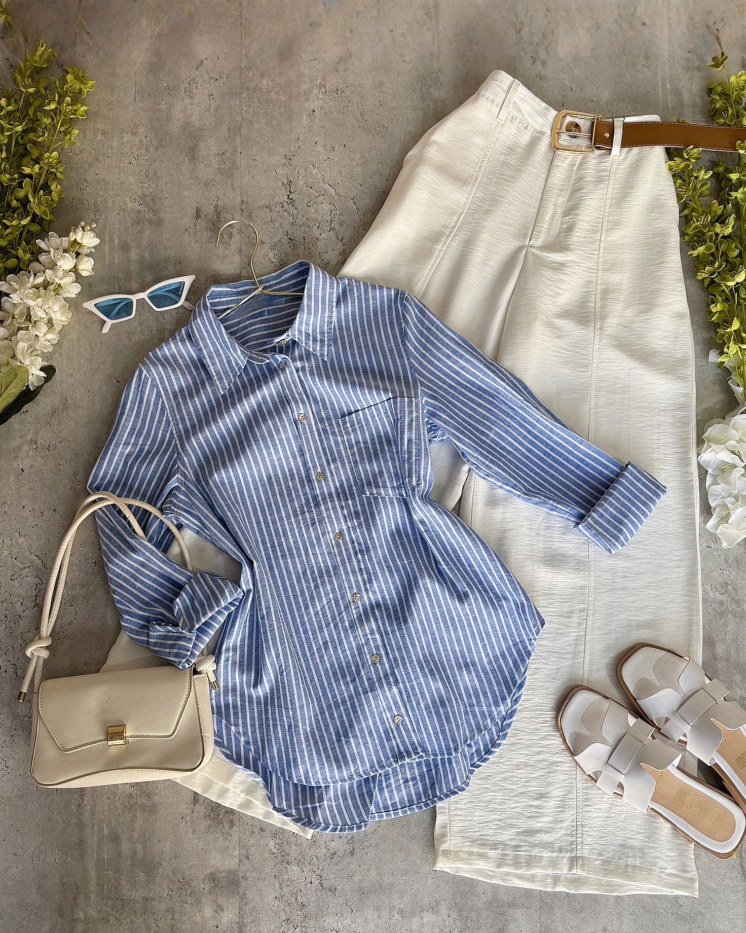 Camisa Rayas Oversize Lino