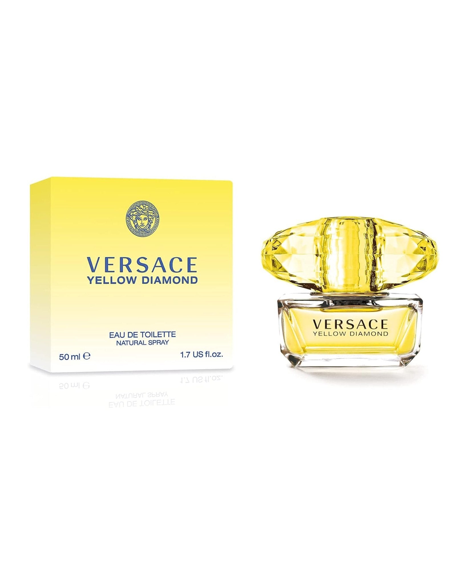 Versace Yellow Diamond Eau de Toilette Spray para Mujer 50ml 1.7 Fl Oz - Roxanz