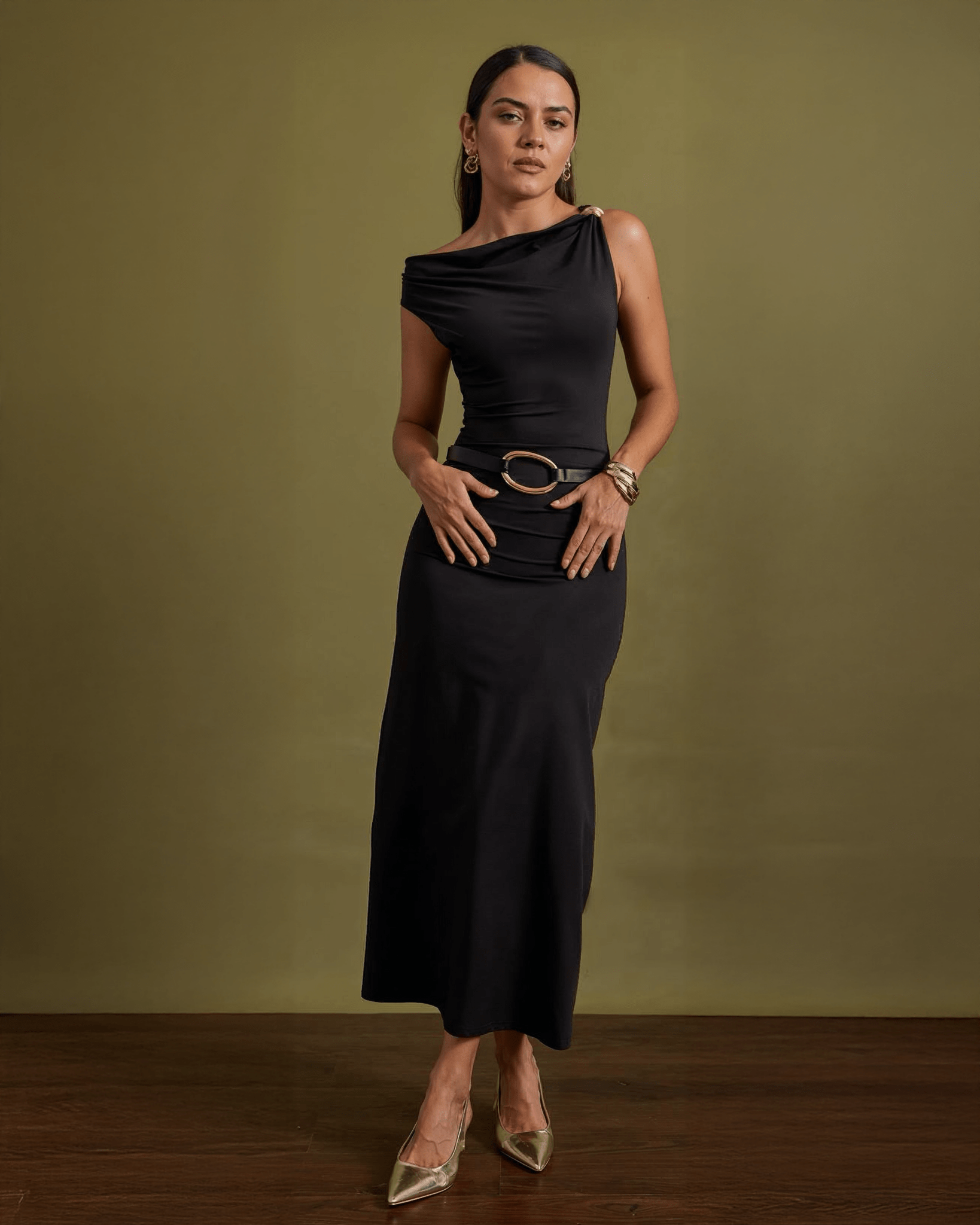 Vestido Elegante de Fiesta Asimétrico - ROXANZ