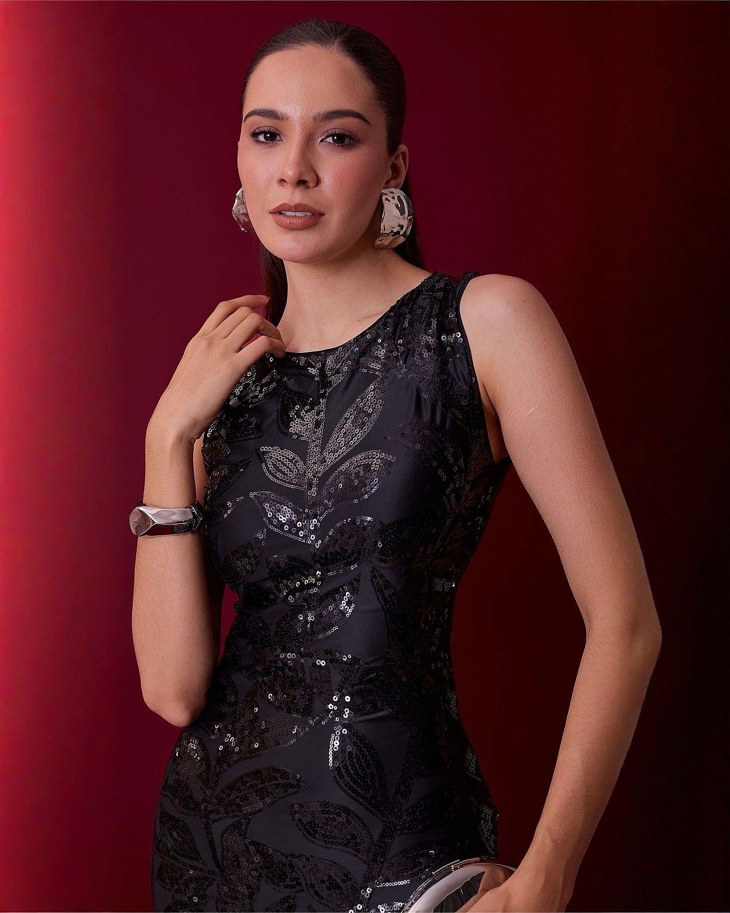 Vestido Largo de Fiesta Elegante con Lentejuelas - ROXANZ