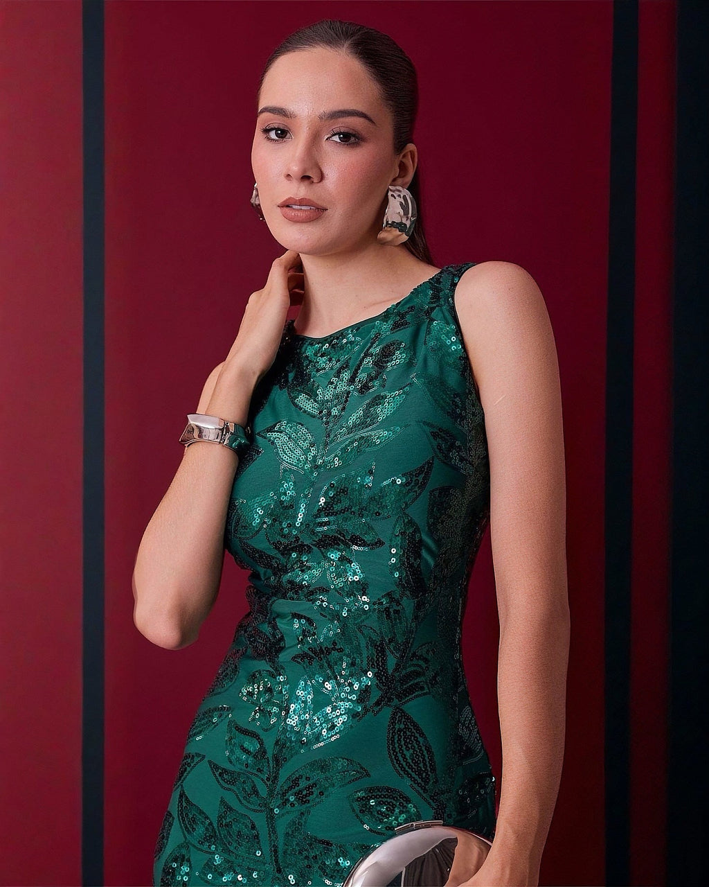 Vestido Largo de Fiesta Elegante con Lentejuelas - ROXANZ