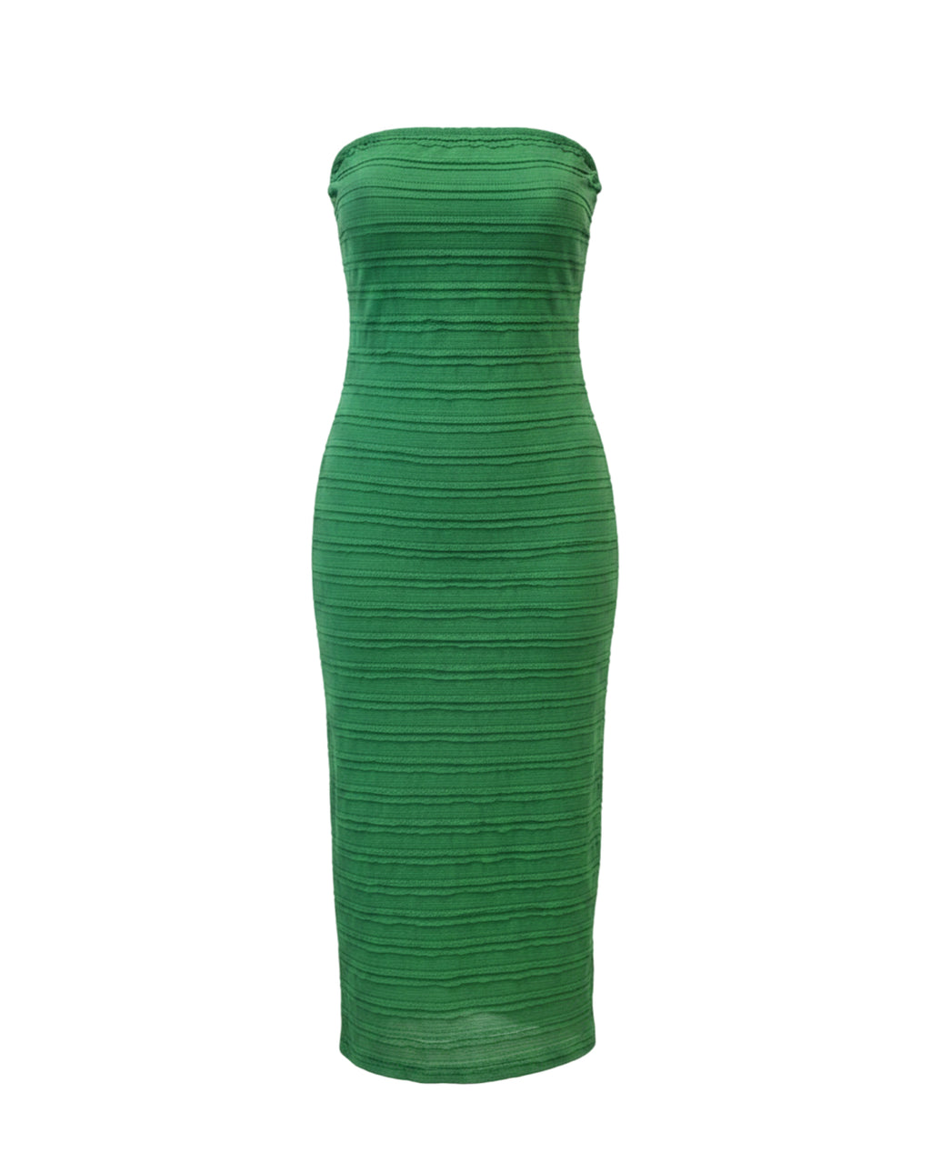 Vestido Midi Ajustado y Fruncido en Colores Sólidos Ideal para Verano