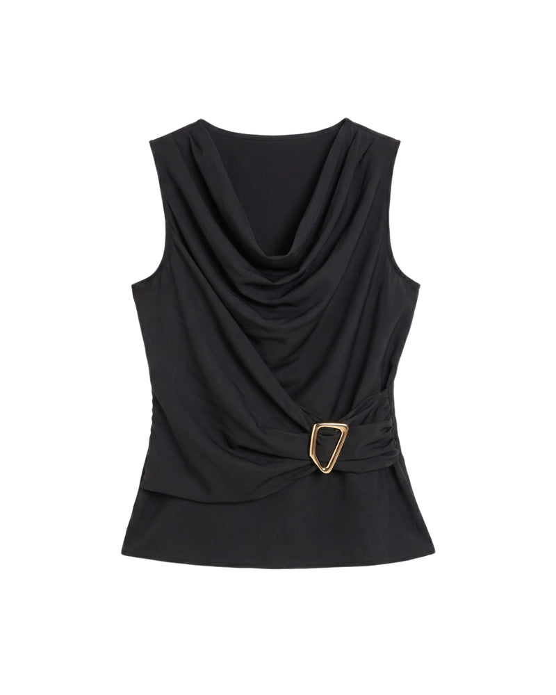 Blusa Herraje Casual M Negro