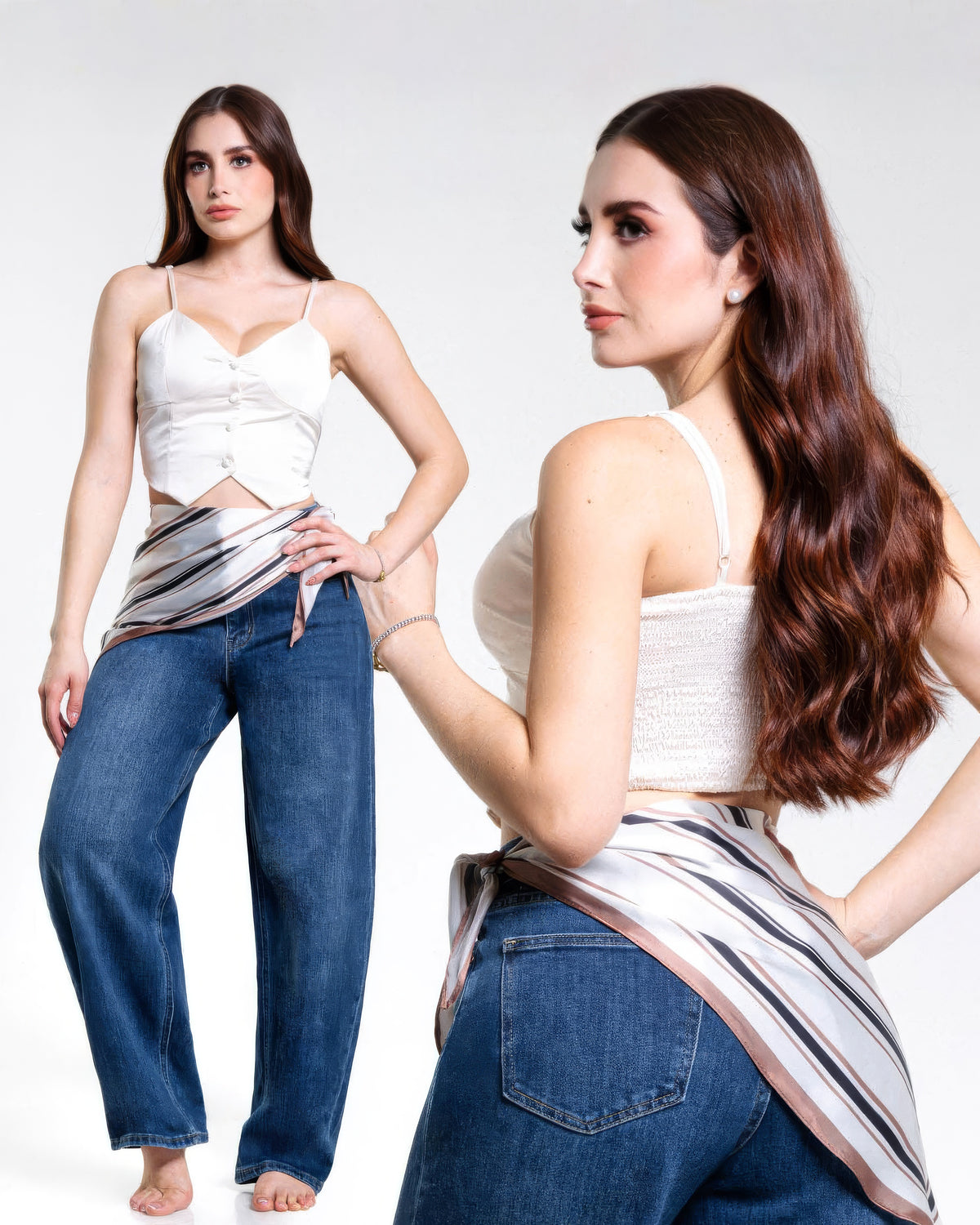 Jeans Barrel Balloon Mezclilla Azul