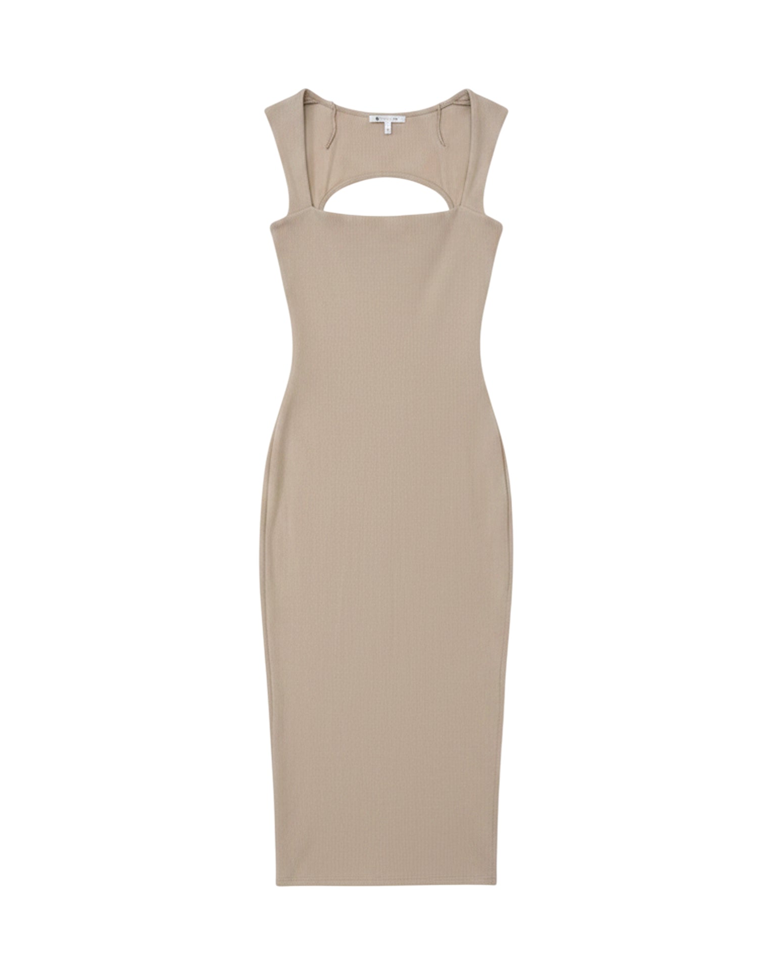 Vestido Midi Elegante para Mujer con Escote Corazón y Abertura Lateral