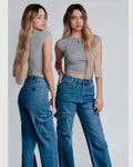 Jeans Cargo Wide Leg