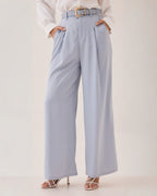 Pantalón Wide Leg Liso Elegante
