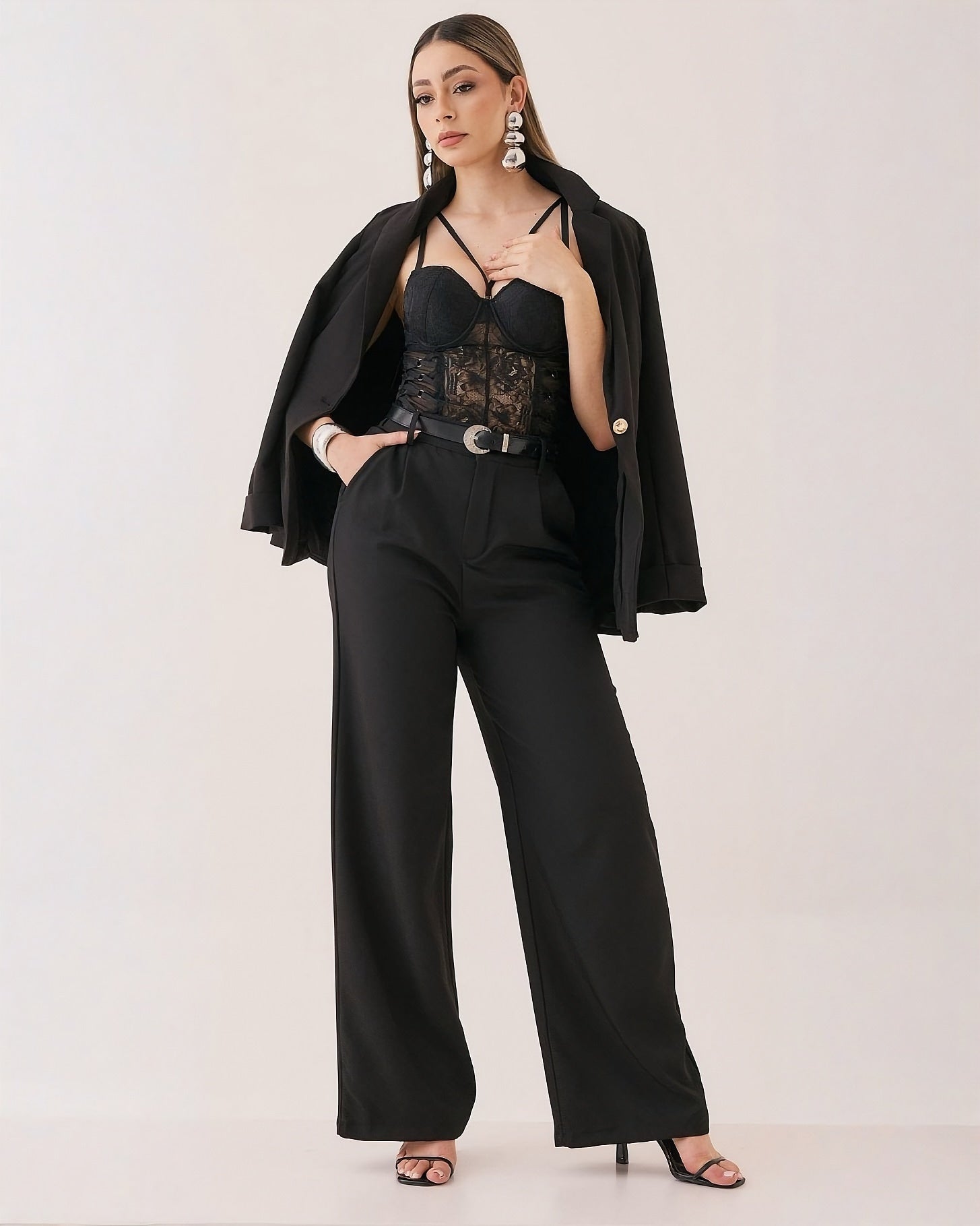 Pantalón Wide Leg Liso