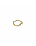 Anillo Minimalista Dorado Circonitas