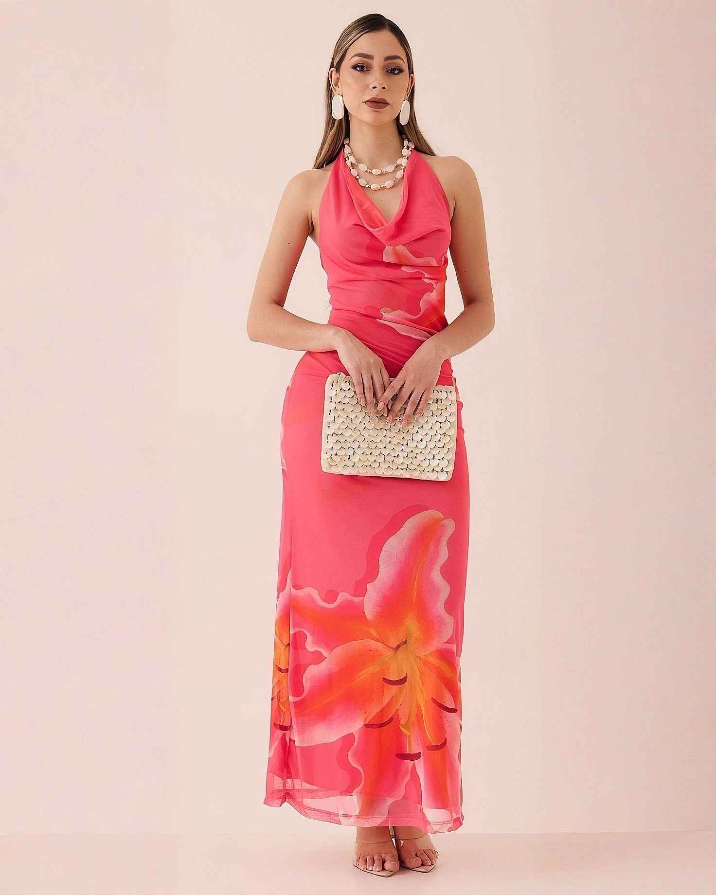 Vestido Largo Estampado Floral