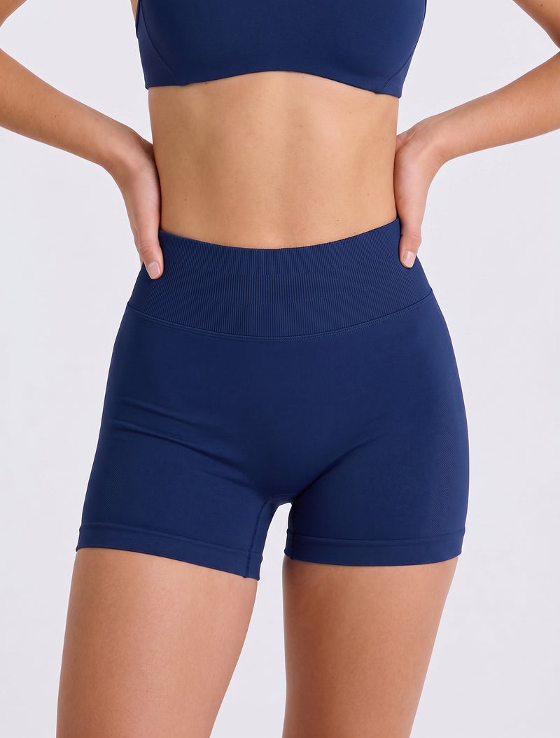 Shorts Deportivos Moldeadores Morado Unitalla Azul Marino
