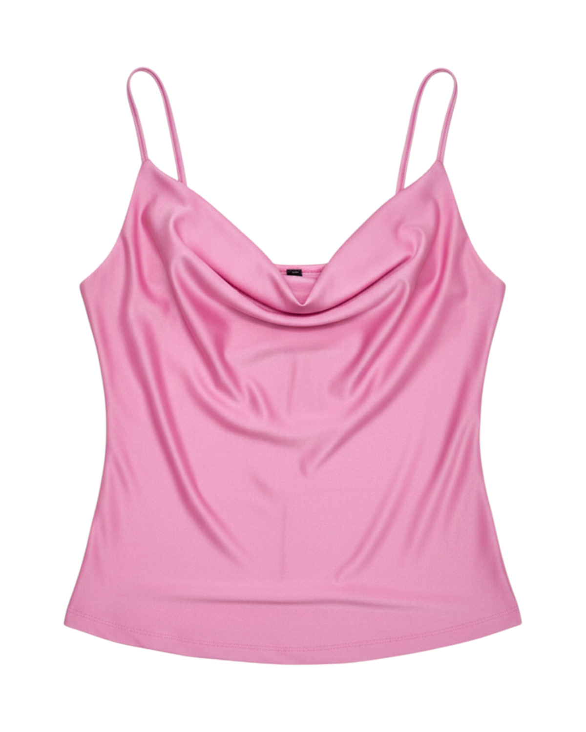 Top Satinado Escote Drapeado