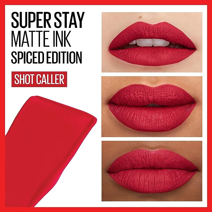 Maybelline Labial líquido matte de larga duración, Superstay Matte Ink spiced Edition 5g - Roxanz