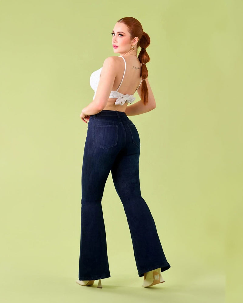 Pantalón de Campana de Mezclilla MF1123 - Roxanz