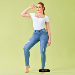 Pantalón Skinny de Mezclilla KO499 - Roxanz