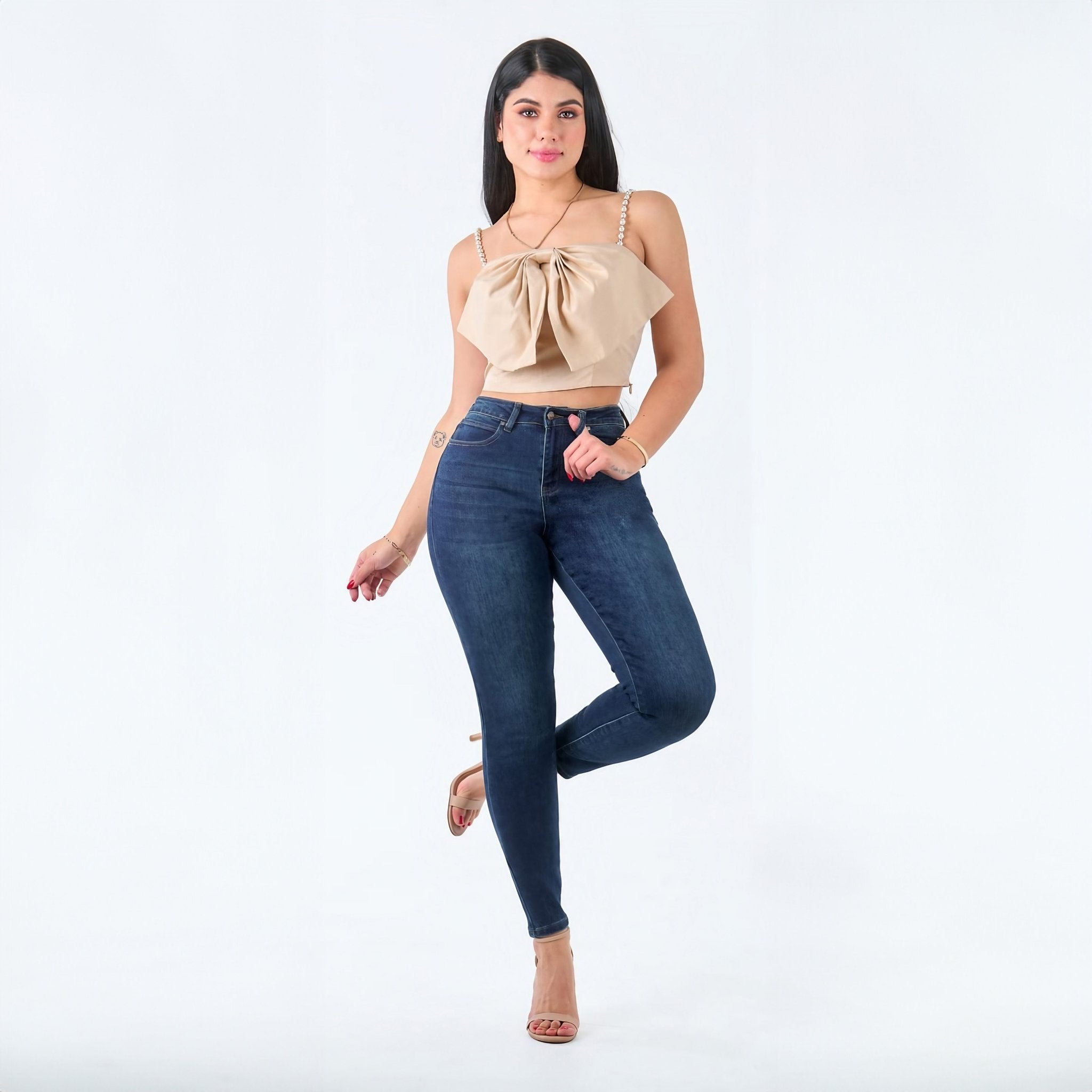 Pantalón Skinny de Mezclilla MF149 - Roxanz