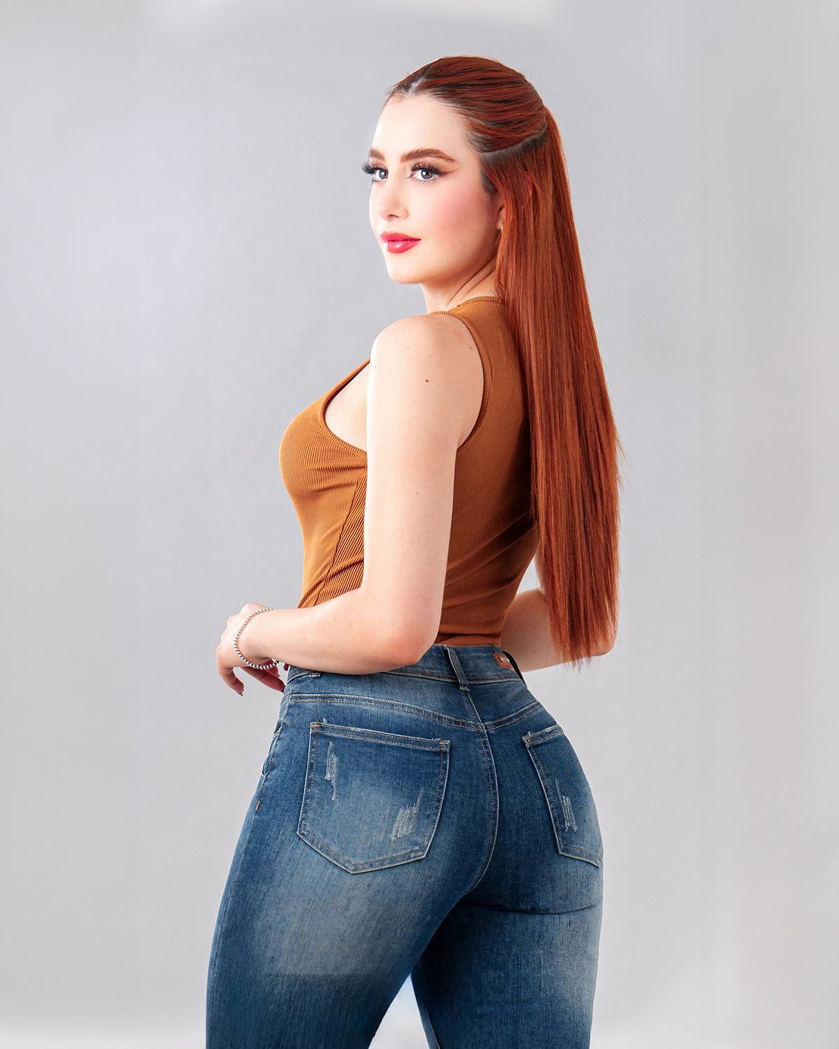 Pantalones Kosch Jeans Campana Desgastados de Tiro Alto para Mujer - Roxanz