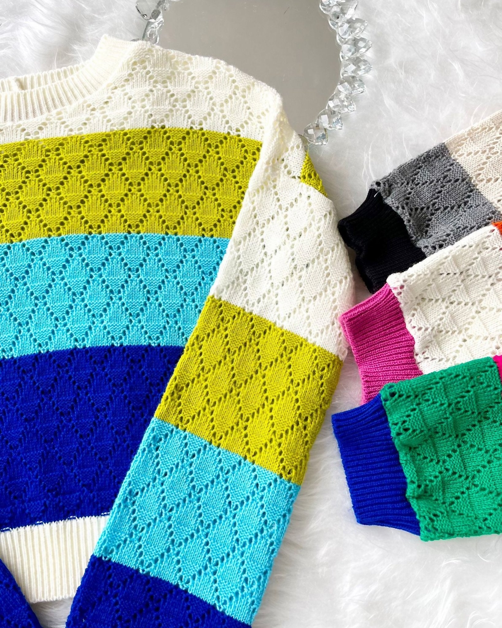 Sweater Rallado Multicolor - Roxanz