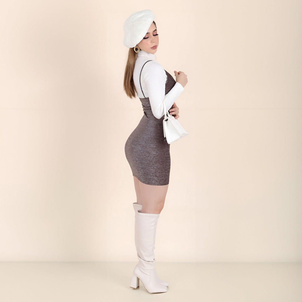 Vestido de Tirantes Brilloso - Roxanz
